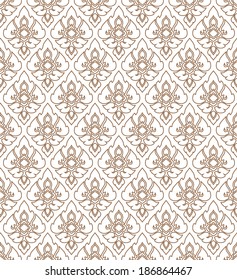 Complementary line Thai art background illustration.
