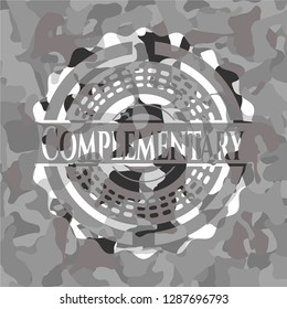 Complementary on grey camo texture