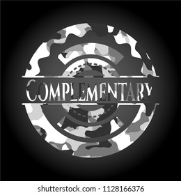 Complementary on grey camouflage texture