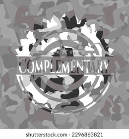 Complementary on grey camouflaged texture 