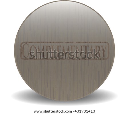 Complementary realistic wood emblem