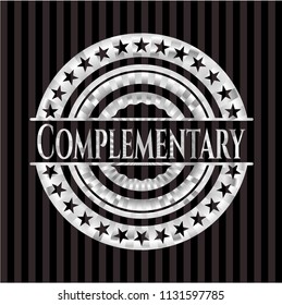 Complementary silvery shiny emblem