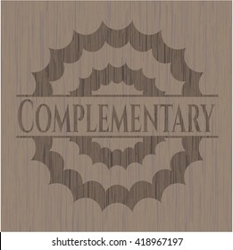 Carteles de madera complementarios