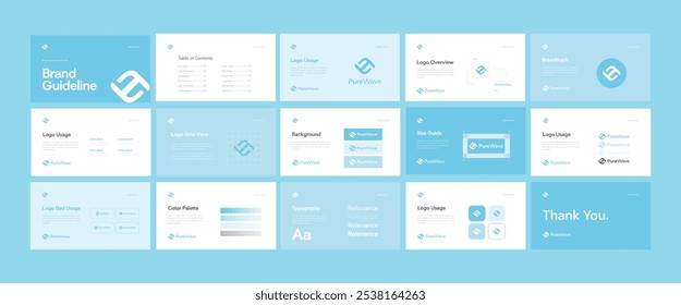 Complete Brand Identity Guidelines Template, Professional Logo Presentation
Modern Brand Guidelines Template