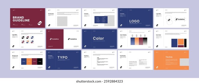 Complete Brand Identity Guidelines Template, Professional Logo Presentation
