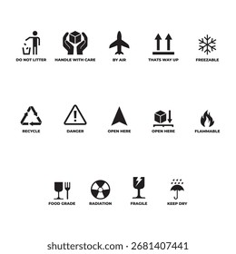 Complete Collection of Universal Shipping Icons
