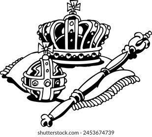 Complete crown, coronation of a king!