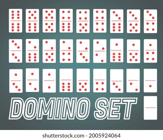 COMPLETE DOMINO SIMPLE VECTOR SET
