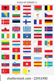 Complete Flags of European States