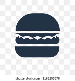 Complete Hamburger vector icon isolated on transparent background, Complete Hamburger transparency concept can be used web and mobile