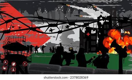 Complete illustration of the condition of the Palestinian people under colonialism