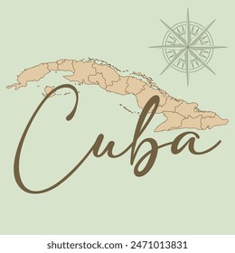 Complete map of Cuba, with all states and regions, updated. Content built from real cartographic data.