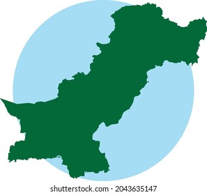 Un mapa completo de Pakistán con Cachemira 