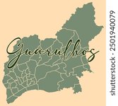 Complete map of Guarulhos, in the Metropolitan Region of São Paulo, capital, Guarulhos is the city that houses the Guarulhos international airport and is one of the most important cities in São Paulo.