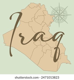 Complete map of Iraq, with all states and regions, updated. Content built from real cartographic data.