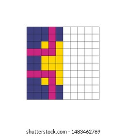 Complete the Pattern. Education logic game for preschool kids. Vector Illustration.