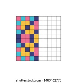Complete the Pattern. Education logic game for preschool kids. Vector Illustration.