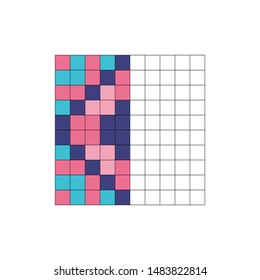 Complete the Pattern. Education logic game for preschool kids. Vector Illustration.