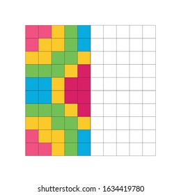Complete the Pattern. Education logic game for preschool kids. Vector Illustration. 