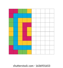 Complete the Pattern. Education logic game for preschool kids. Vector Illustration. 