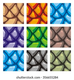 complete patterns set, vector tile set background textures collection
for creating game