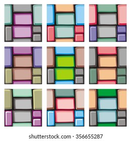 complete patterns set, vector tile set background textures collection
for creating game