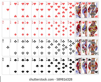 Complete playing card set