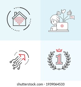 COMPLETE PROTECTION FOR YOUR NETWORK AND DEVICES ICON SET