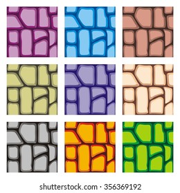 complete seamless patterns set, vector stone background textures collection
for creating game
