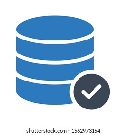 complete server  vector glyph colour icon 