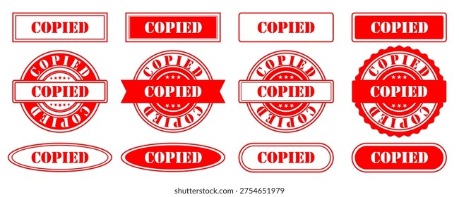 A complete set of 12 vector copied text stamp illustrations designed with a bold vintage rubber stamp style. This collection features various classic stamp labels with different shapes, borders, and typography, creating a professional and authentic stamped effect. Each element is carefully crafted with distressed textures and strong typographic compositions, making them perfect for branding, packaging, labels, badges, posters, marketing materials, certificates, and promotional graphics.