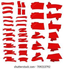 Complete set of banners and ribbons.