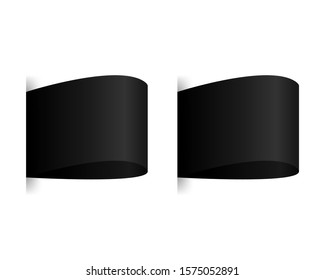 Complete set of banners and ribbons. Vector illustration