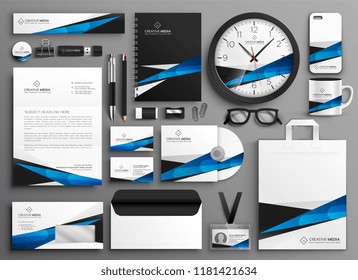 Complete Set Of Business Stationery Collateral