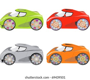 complete set of car vector