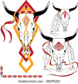 The complete set of colour vector sketches for tattoo