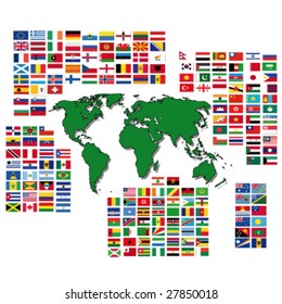 Complete set of Flags of the world