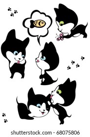 The complete set of little cheerful kittens 3
