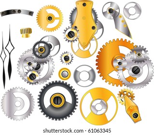 The complete set mechanisms and gears
