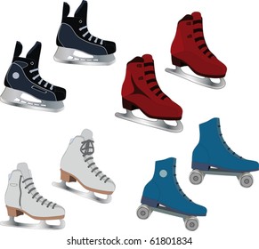 The complete set of the skates