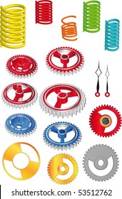 The complete set  springs of gears and arrows