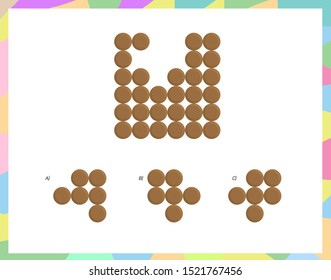 Complete the shape not given iq test - Practical Questions- Intelligence questions, visual intelligence - Vector