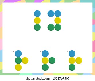 Complete the shape not given iq test - Practical Questions- Intelligence questions, visual intelligence - Vector