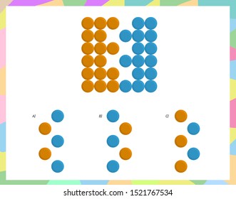 Complete the shape not given iq test - Practical Questions- Intelligence questions, visual intelligence - Vector