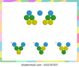 Complete the shape not given iq test - Practical Questions- Intelligence questions, visual intelligence - Vector