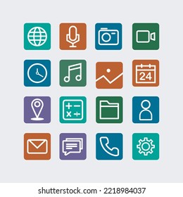 
complete and simple digital icon