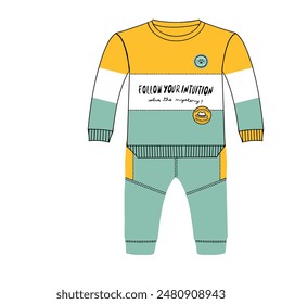 diseño de Vector de patrón de traje completo