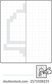 Complete the Symmetrical Drawing: (one page drawing task)
