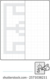 Complete the Symmetrical Drawing: soccer field (one page drawing task)
