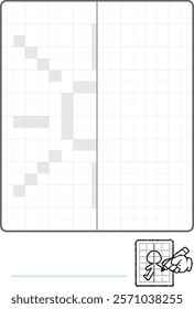 Complete the Symmetrical Drawing: sun (one page drawing task)
